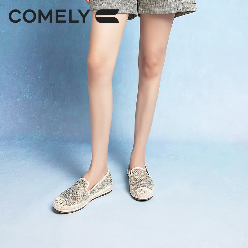 COMELY Espadrilles Women's Light Gold/Gray-7