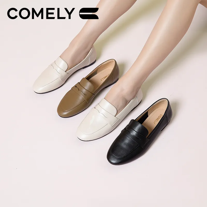 COMELY Loafers Women's Black/Brown/Ecru-21
