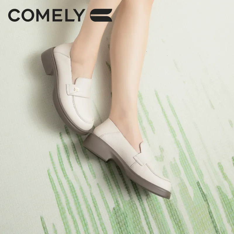 COMELY Loafers Women's Black/Light Brown/Ecru-5