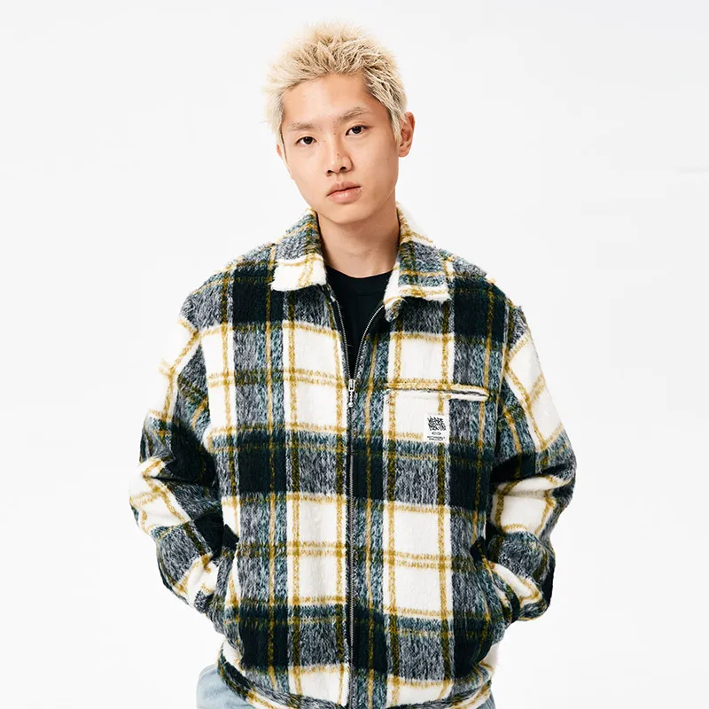 NBCT Jackets Unisex Ink Green Plaid-2