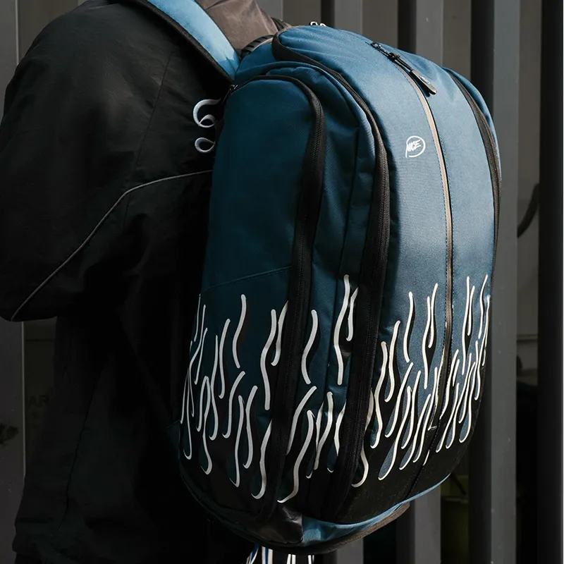 NICEID Polyester Backpack Regular Unisex Black-9