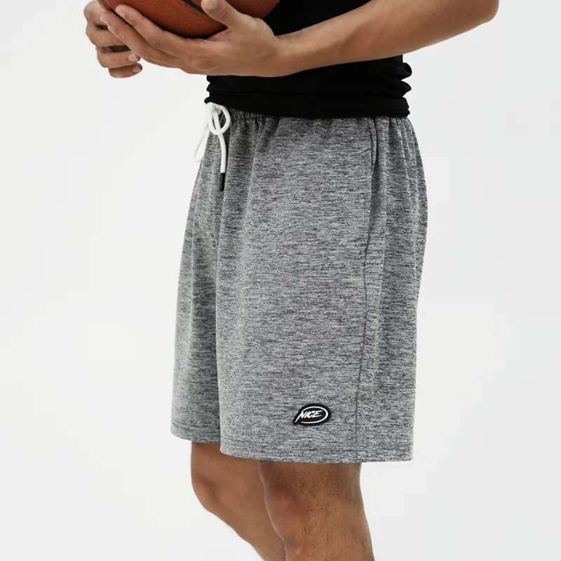 NICEID Basketball Shorts Unisex Heather Gray-2