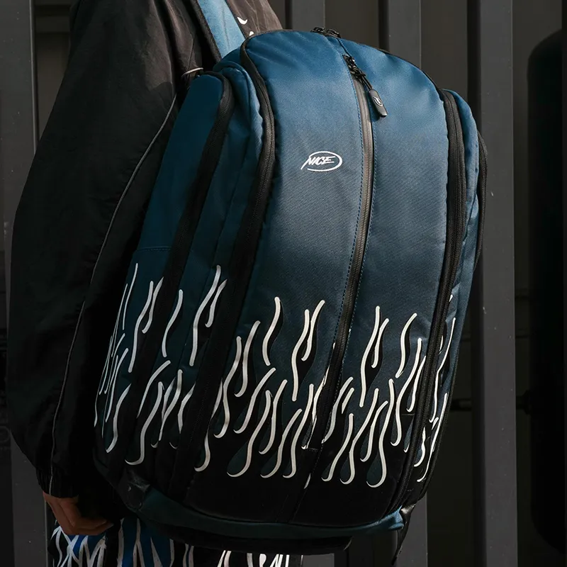 NICEID Polyester Backpack Regular Unisex Black-8
