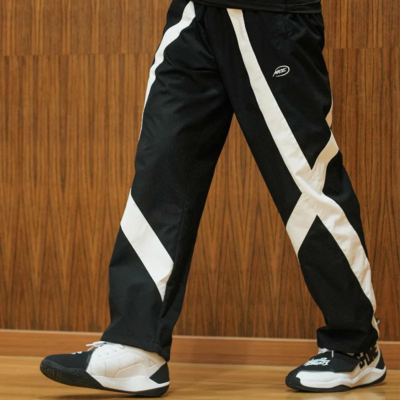 NICEID Knitted Sweatpants Unisex Black White-2