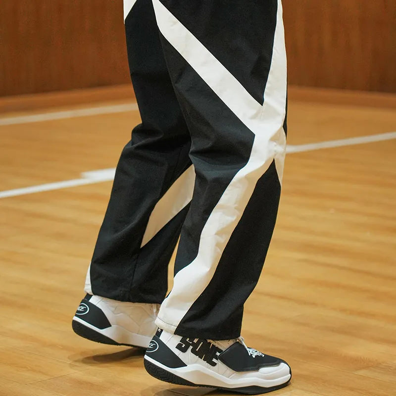 NICEID Knitted Sweatpants Unisex Black White-4