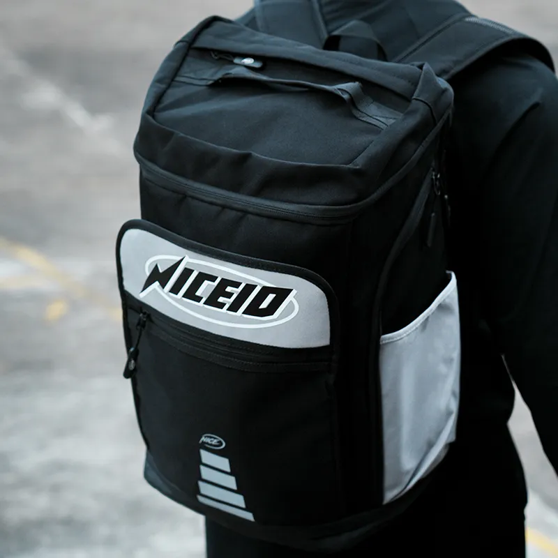 NICEID Polyester Backpack Large Size Unisex Gray-7