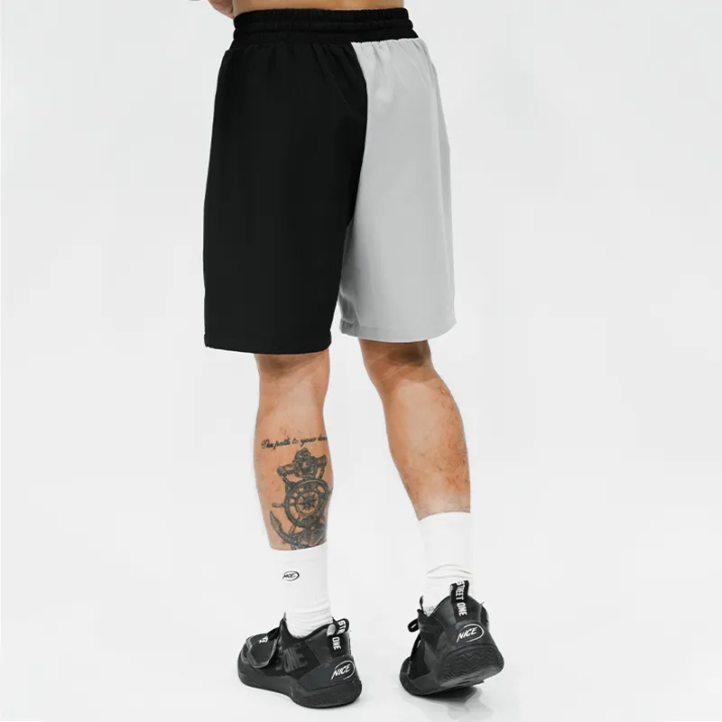 NICEID Basketball Shorts Unisex Black Gray-4