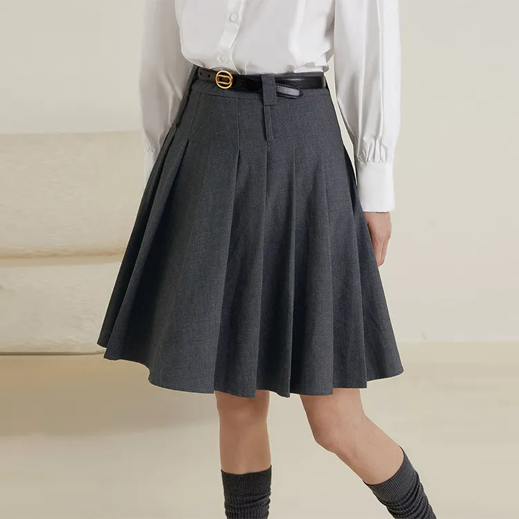 Migu Casual Short Skirts Women's Gray-3