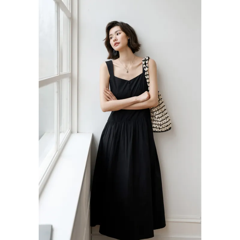 Migu Slip Dresses Women's Black-4
