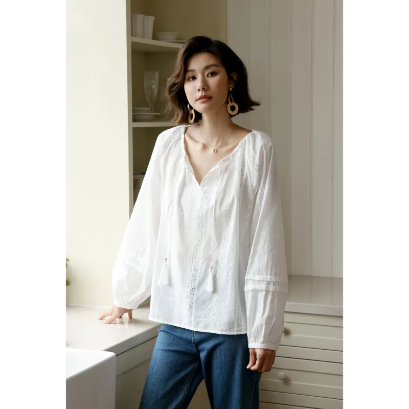 Migu Shirts Women's White-3