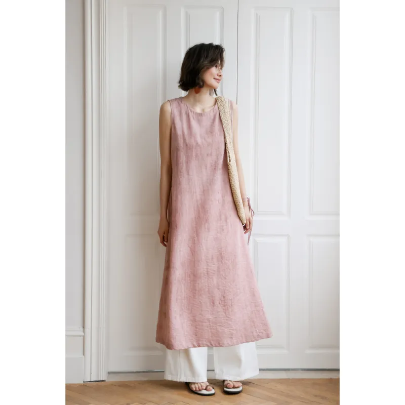 Migu Sleeveless Dresses Women's Pink-1