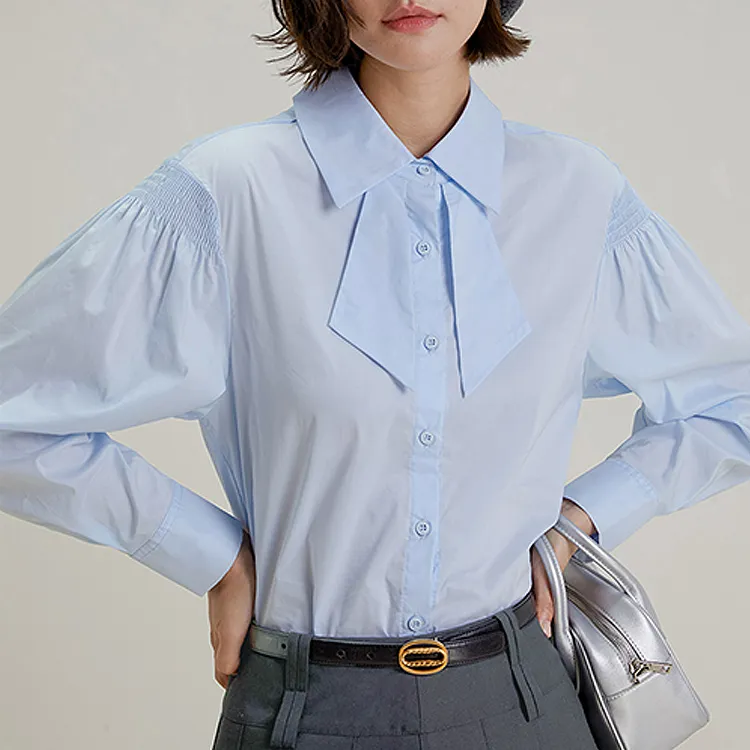 Migu Shirts Women's Light Blue-2