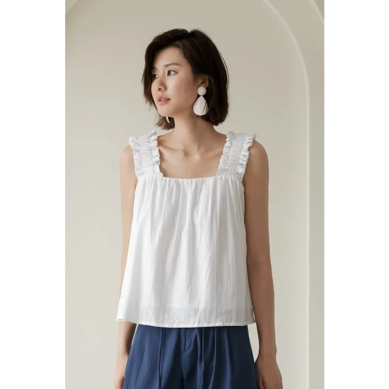 Migu Tank Tops Women's White-2