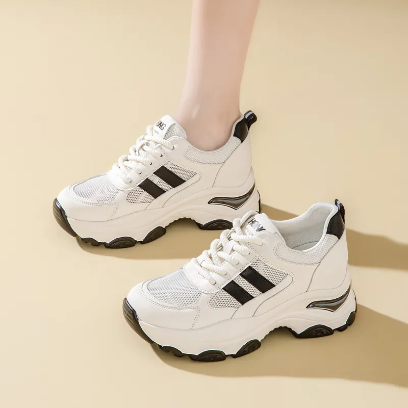 RED DRAGONFLY Breathable Height Increase Low Top Casual Shoes Women's-7