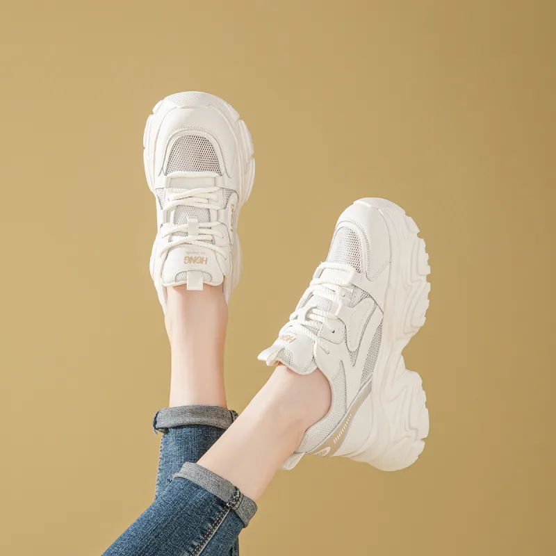 RED DRAGONFLY Low Top Chunky Sneakers Women's-4