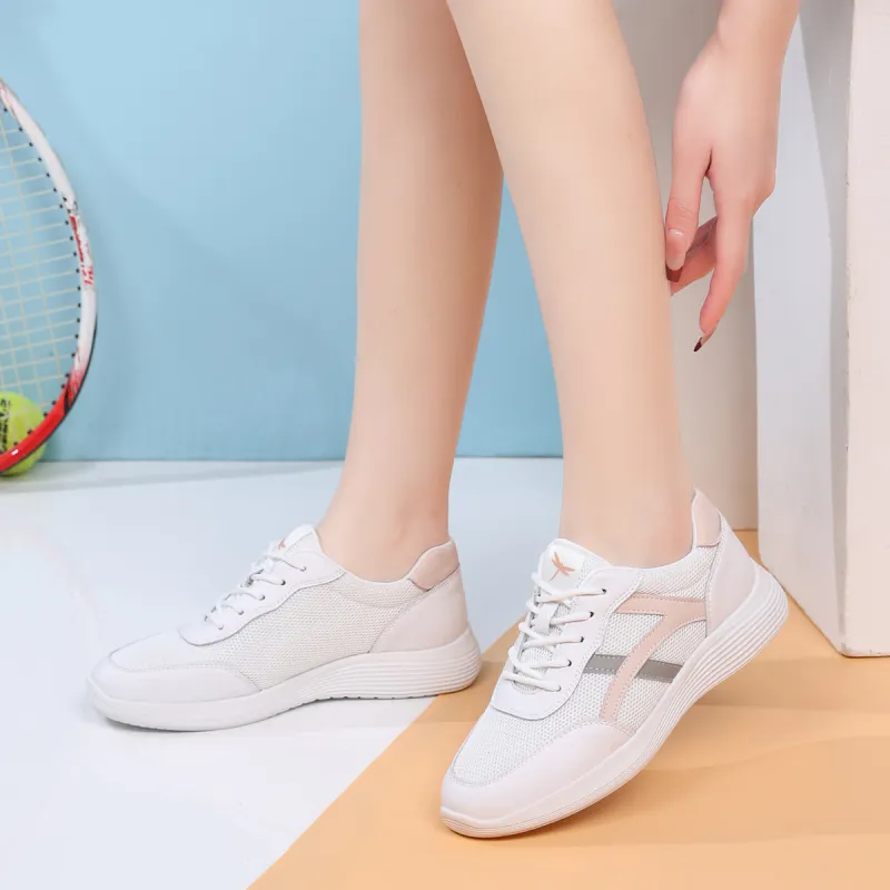 RED DRAGONFLY White Sneakers For Women's Abrasion Resistant Low Top Casual Shoes Women's-6