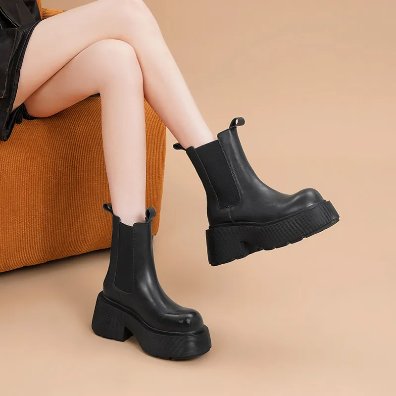RED DRAGONFLY 16cm Chelsea Boots 7CM-3