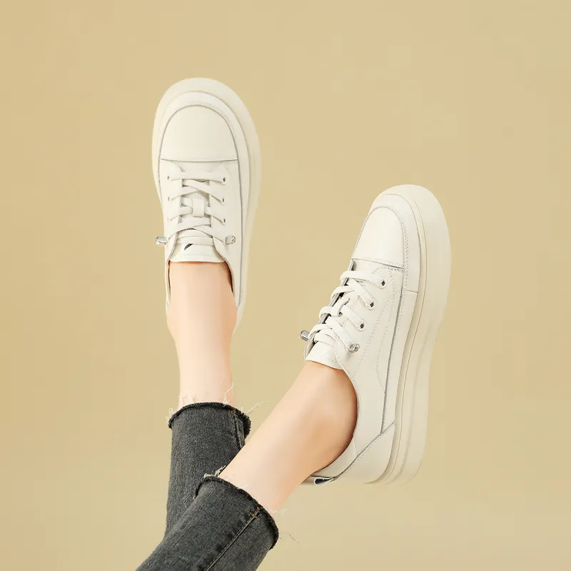 RED DRAGONFLY White Sneakers Slip Resistant Low Top Skateboard Shoes Women's-3