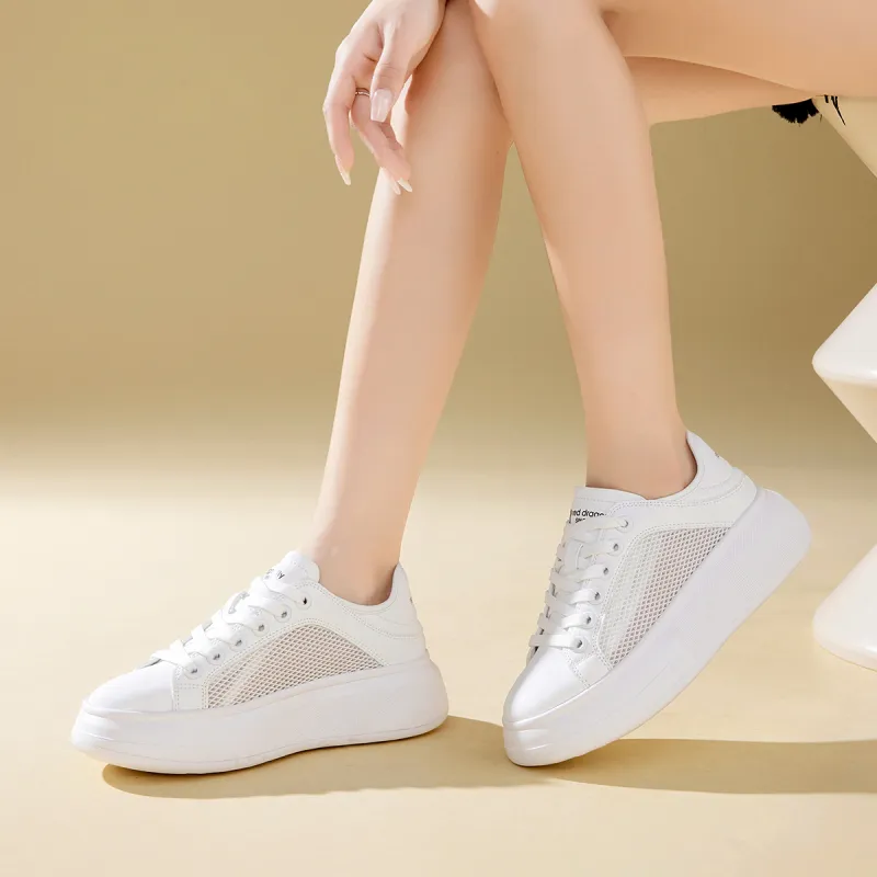 RED DRAGONFLY Low Top Casual Shoes Women's White-5