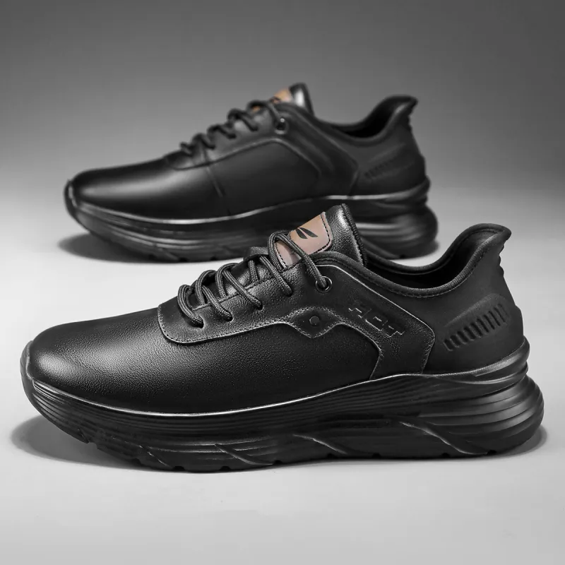 RED DRAGONFLY Flat Shoes Wear resistant And Lightweight Low Top Casual Shoes Men's Black-3