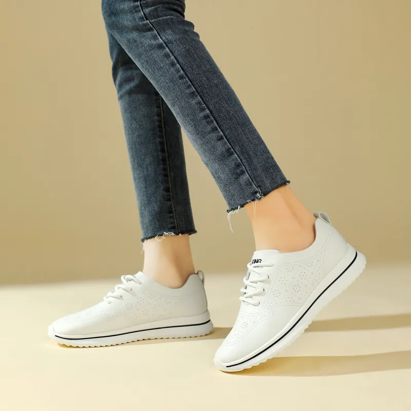 RED DRAGONFLY Athletic Shoes Lightweight And Breathable Low Top Casual Shoes White-7
