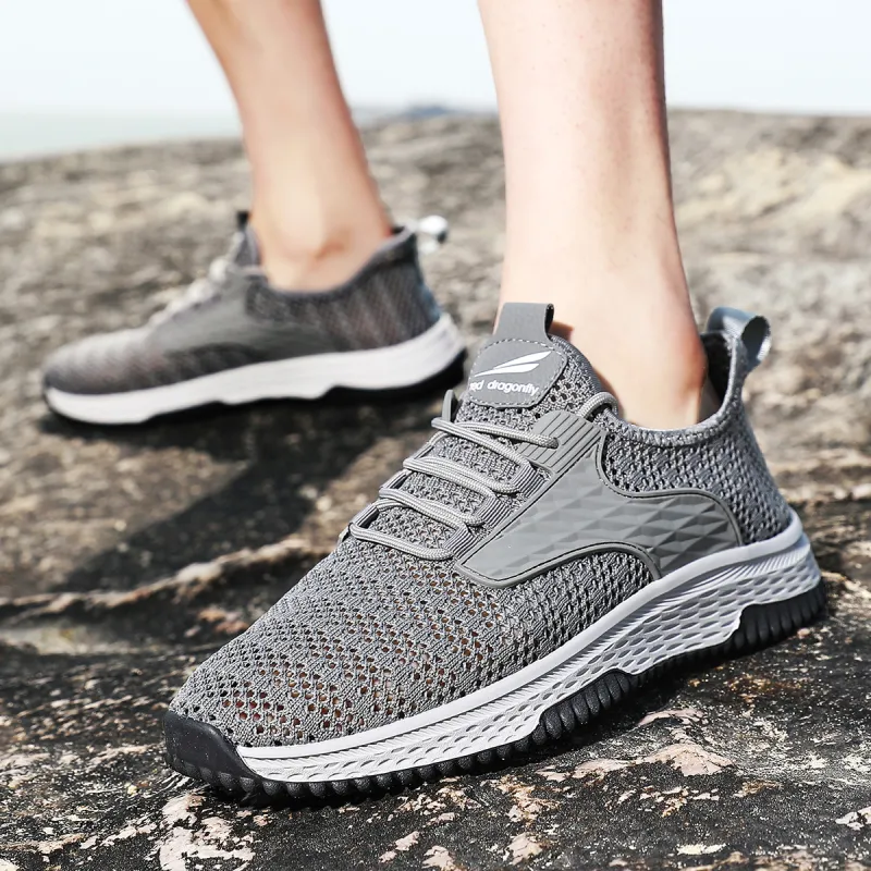 RED DRAGONFLY Casual Shoes Men Low Top Black/Gray-10