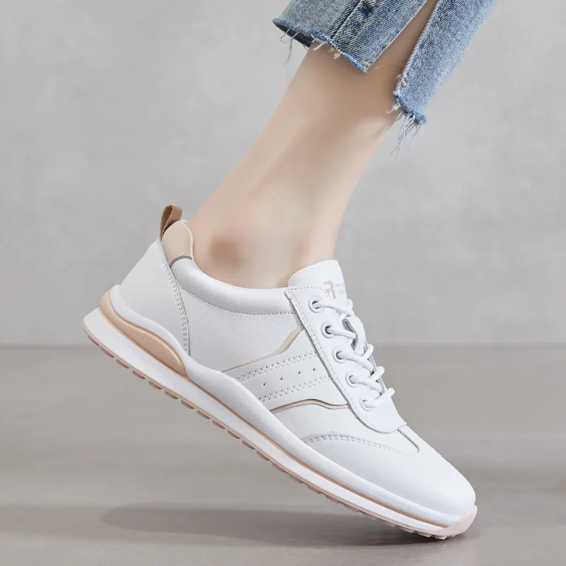 RED DRAGONFLY White Sneakers For Women's Abrasion Resistant Low Top Casual Shoes Women's-7