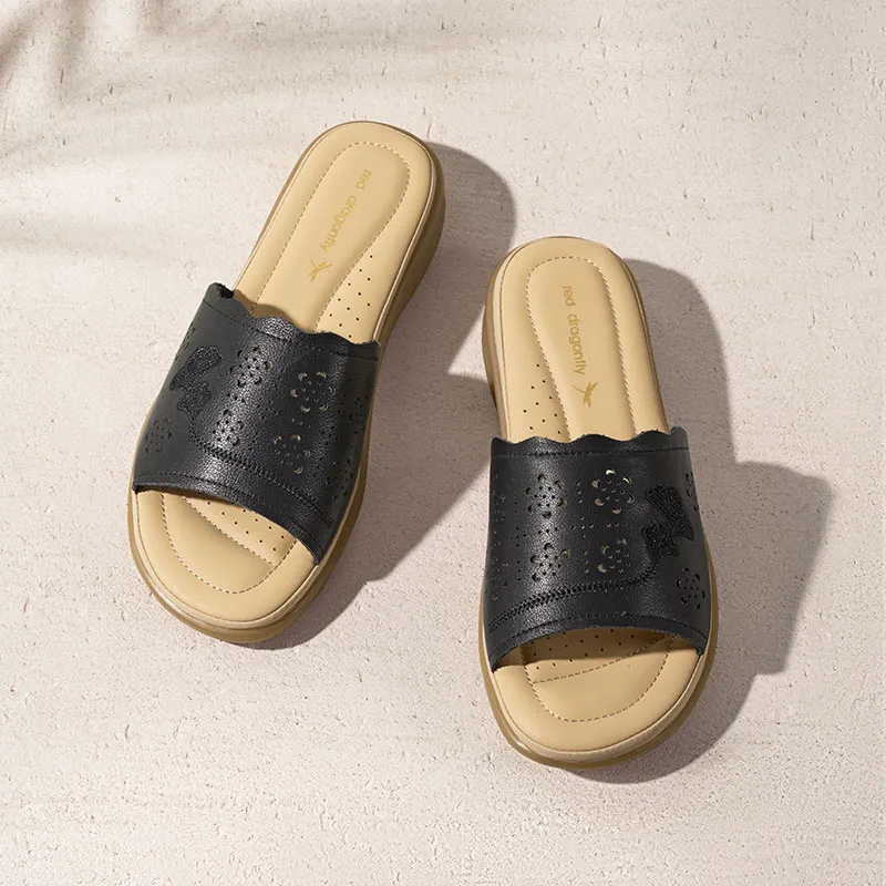 RED DRAGONFLY Slide Slippers Women's-6