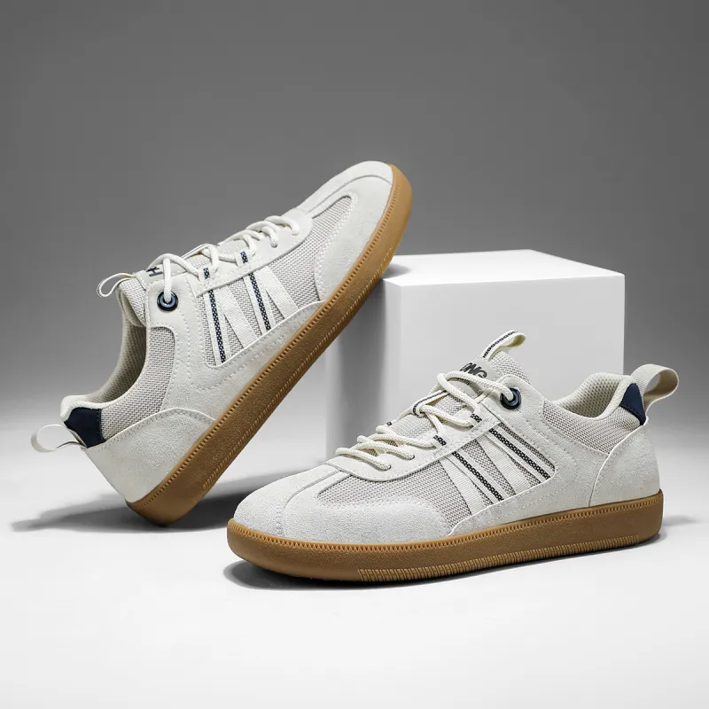 RED DRAGONFLY German Army Trainers Wear resistant And Lightweight Low Top Casual Shoes Men's Camel Beige-11