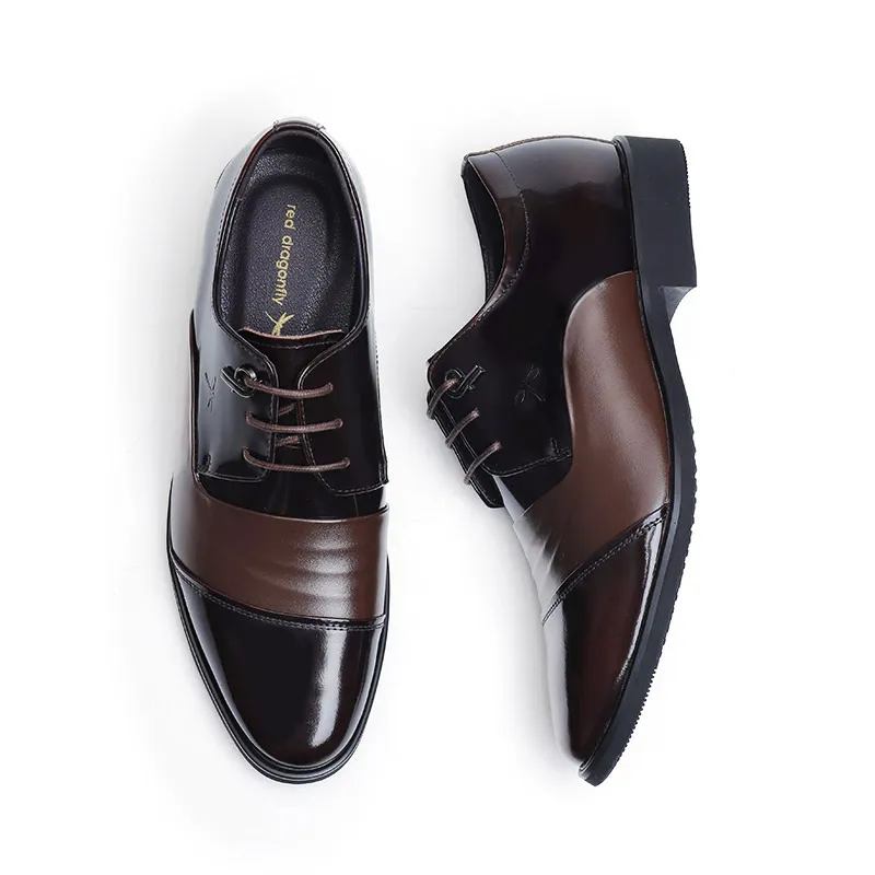 RED DRAGONFLY Height Increasing Dress Shoes Men's-4