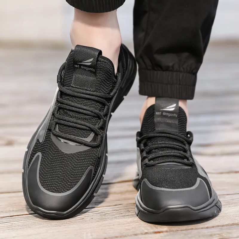 RED DRAGONFLY Wear-Resistant Breathable Height Increasing Low-Top Running Shoes Men's-4