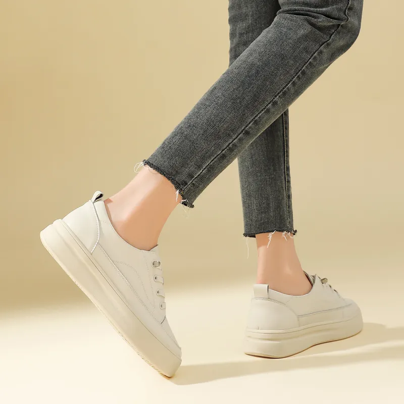 RED DRAGONFLY White Sneakers Slip Resistant Low Top Skateboard Shoes Women's-4