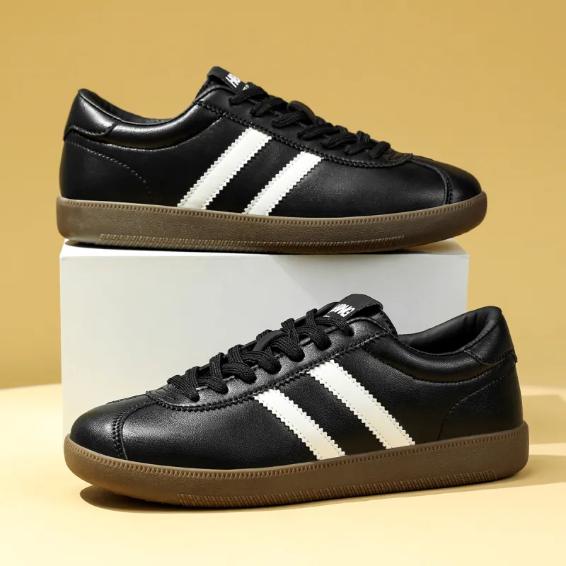 RED DRAGONFLY Small White Shoes Lightweight And Breathable Low Top Casual Shoes Men's White Black-12