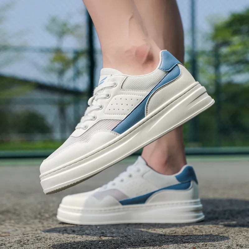 RED DRAGONFLY Skateboard Shoes Lightweight And Breathable Low Top Casual Shoes Men's White Moon Apricot-7