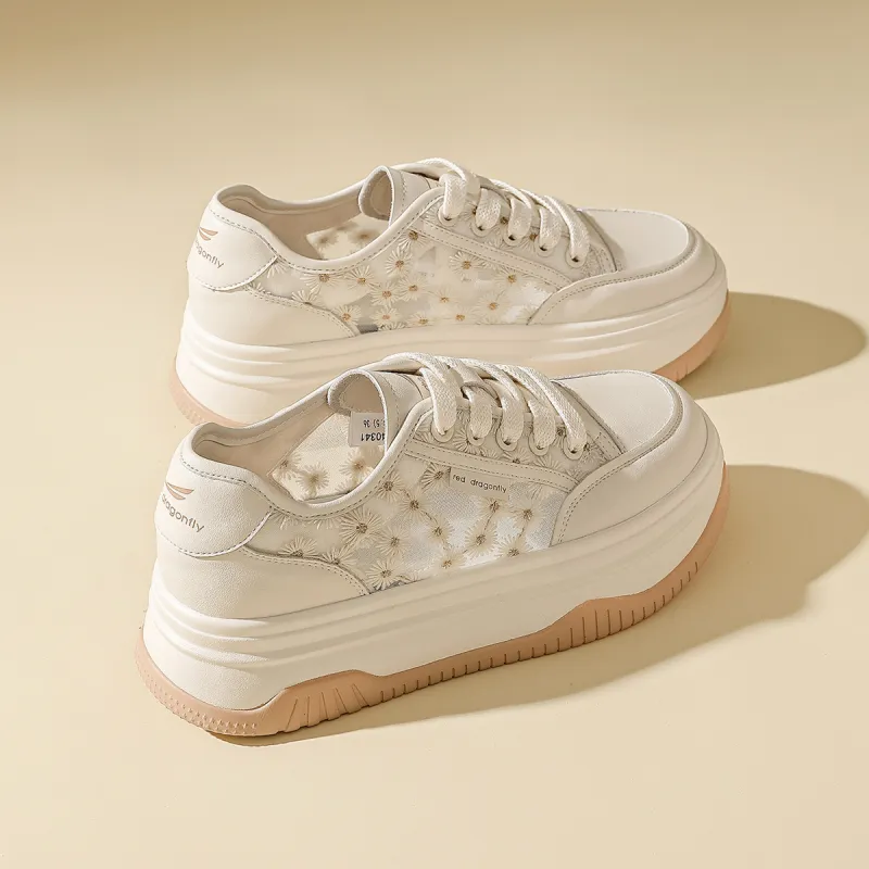 RED DRAGONFLY Low Top Skateboard Shoes Women's-3