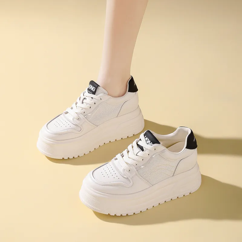 RED DRAGONFLY Height Increasing Breathable Low Top Women's Fashion Casual Shoes Platform Comfortable Versatile-10
