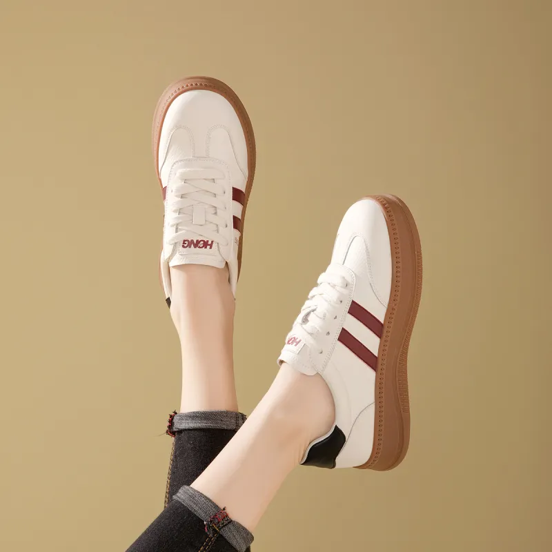 RED DRAGONFLY Low Top Skateboard Shoes Women's-2