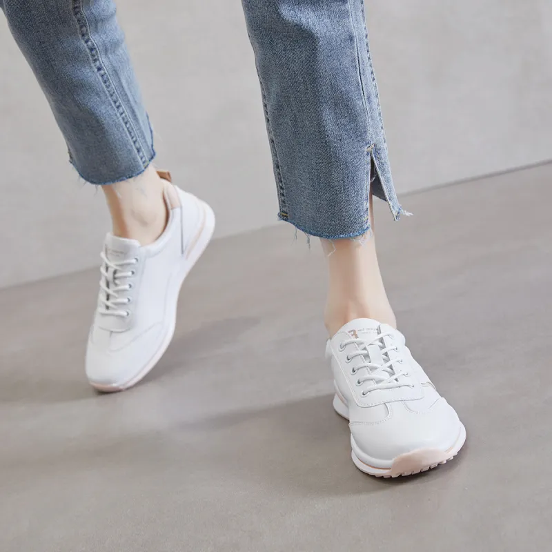 RED DRAGONFLY White Sneakers For Women's Abrasion Resistant Low Top Casual Shoes Women's-8