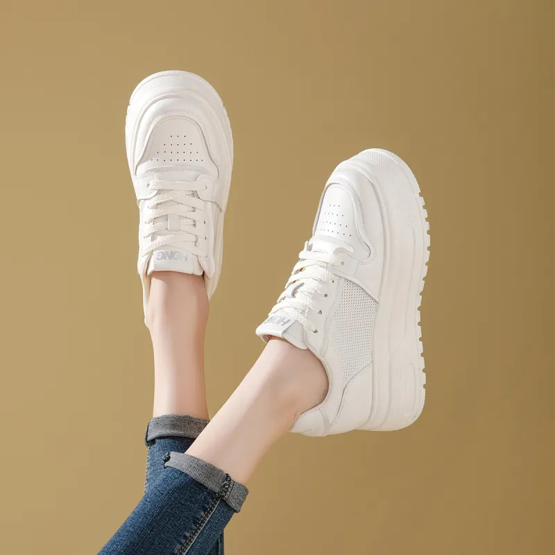 RED DRAGONFLY Height Increasing Breathable Low Top Women's Fashion Casual Shoes Platform Comfortable Versatile-3