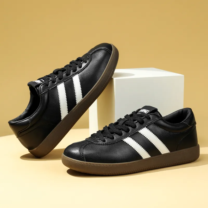 RED DRAGONFLY Small White Shoes Lightweight And Breathable Low Top Casual Shoes Men's White Black-14