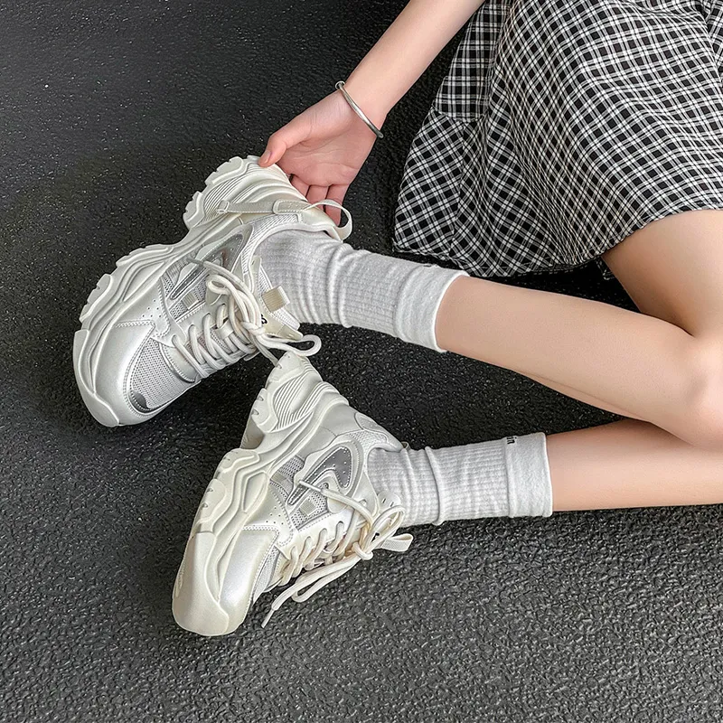 RED DRAGONFLY Low Top Chunky Sneakers Women's-14