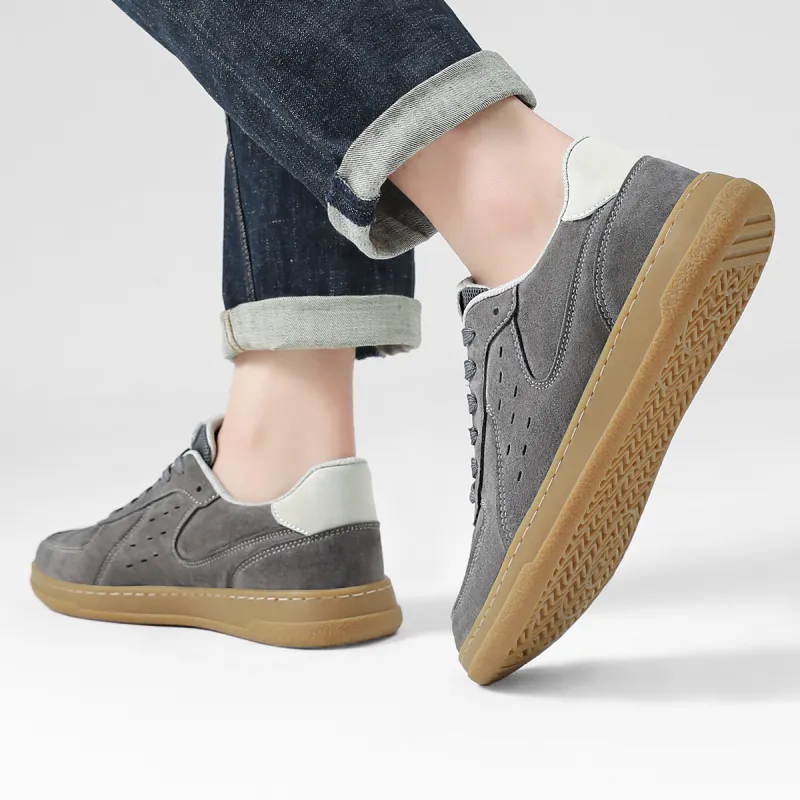 RED DRAGONFLY Flat Shoes Wear resistant And Lightweight Low Top Casual Shoes Men's Beige Gray-14