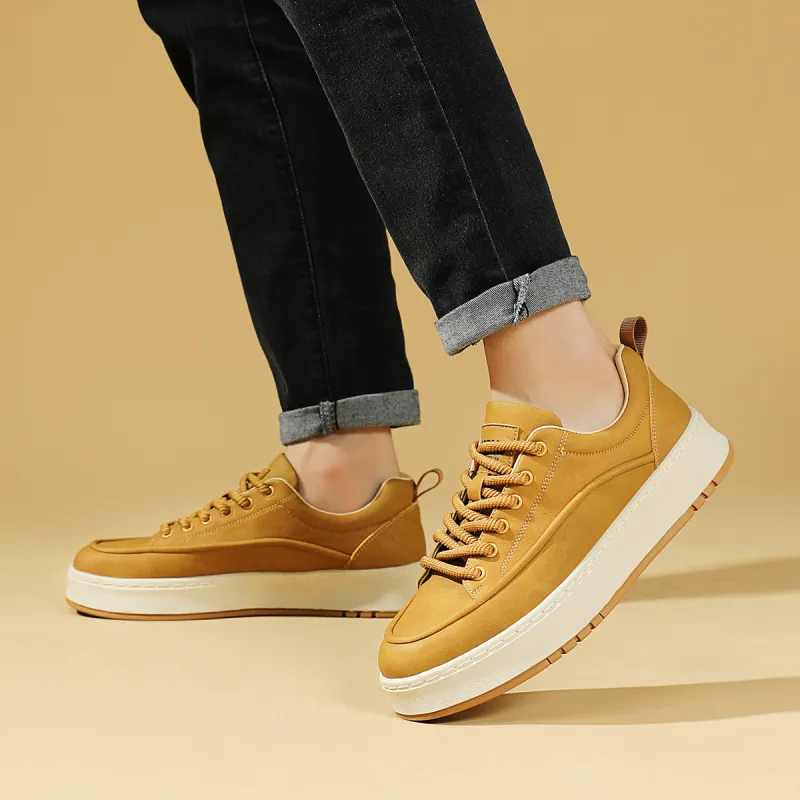 RED DRAGONFLY Flat Shoes Lightweight And Breathable Low Top Casual Shoes Men's Black Brown-13