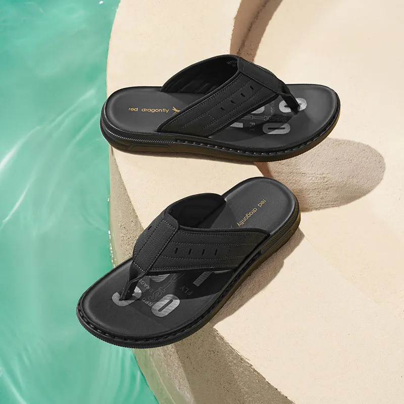 RED DRAGONFLY Abrasion Resistant Flip Flops Men's-5