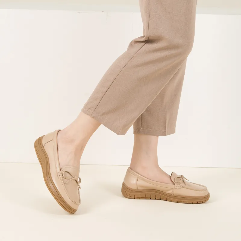 RED DRAGONFLY Gommino Loafers Small Leather Shoes Slip on Unlined Shoes Women's Black/Beige/Apricot-20