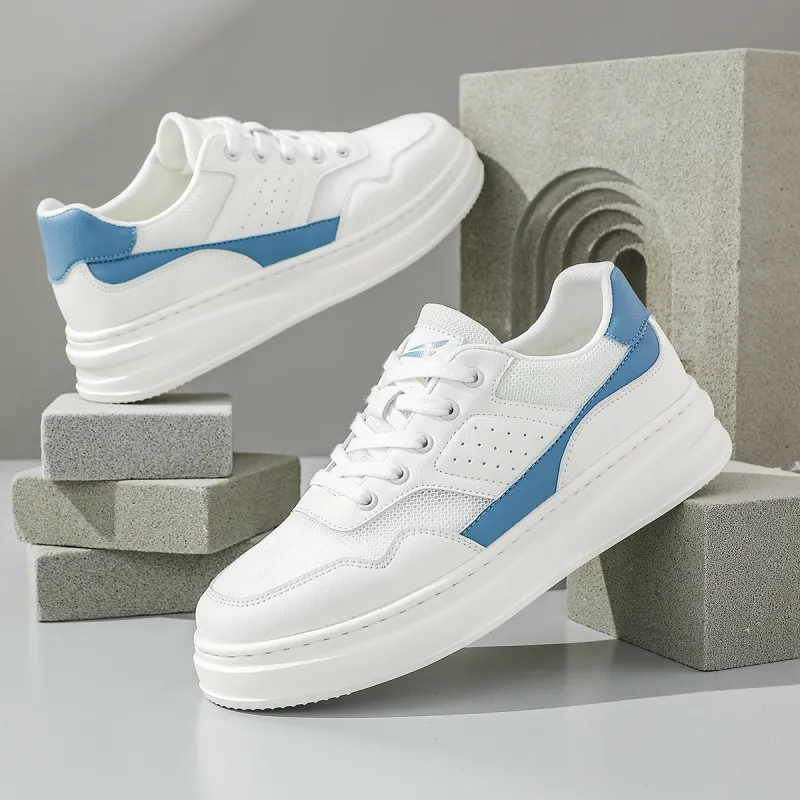 RED DRAGONFLY Skateboard Shoes Lightweight And Breathable Low Top Casual Shoes Men's White Moon Apricot-5