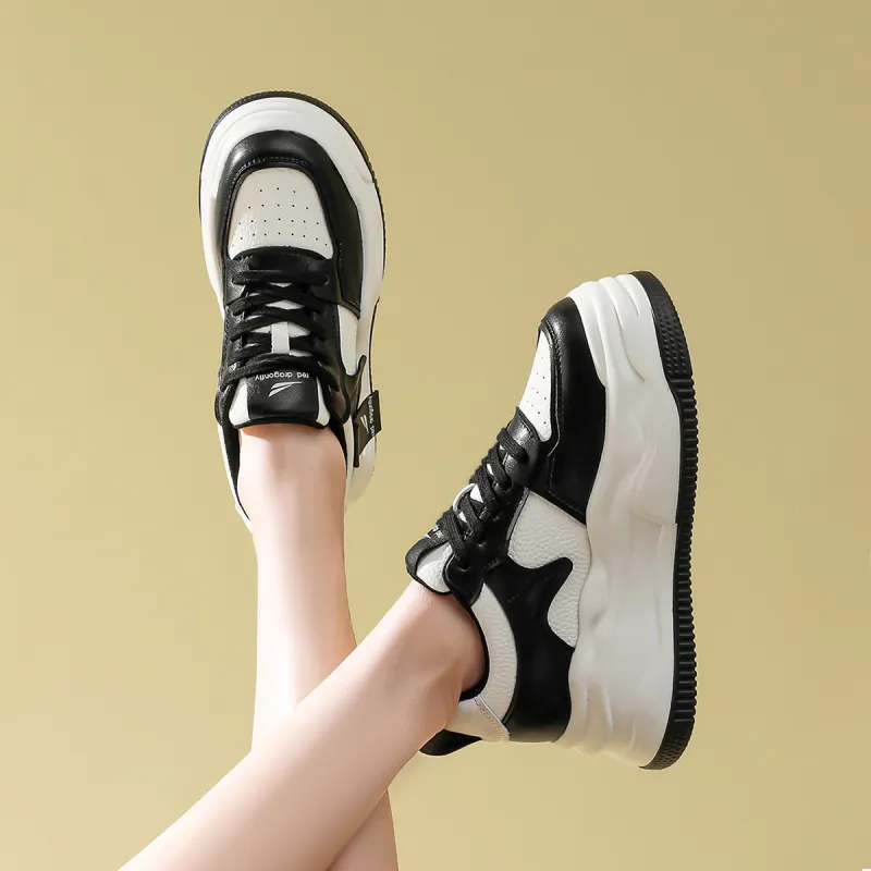 RED DRAGONFLY Women's Unlined Shoes Waterproof Height Increase Low Top Platform Shoes Women's-3