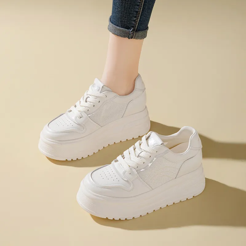 RED DRAGONFLY Height Increasing Breathable Low Top Women's Fashion Casual Shoes Platform Comfortable Versatile-4