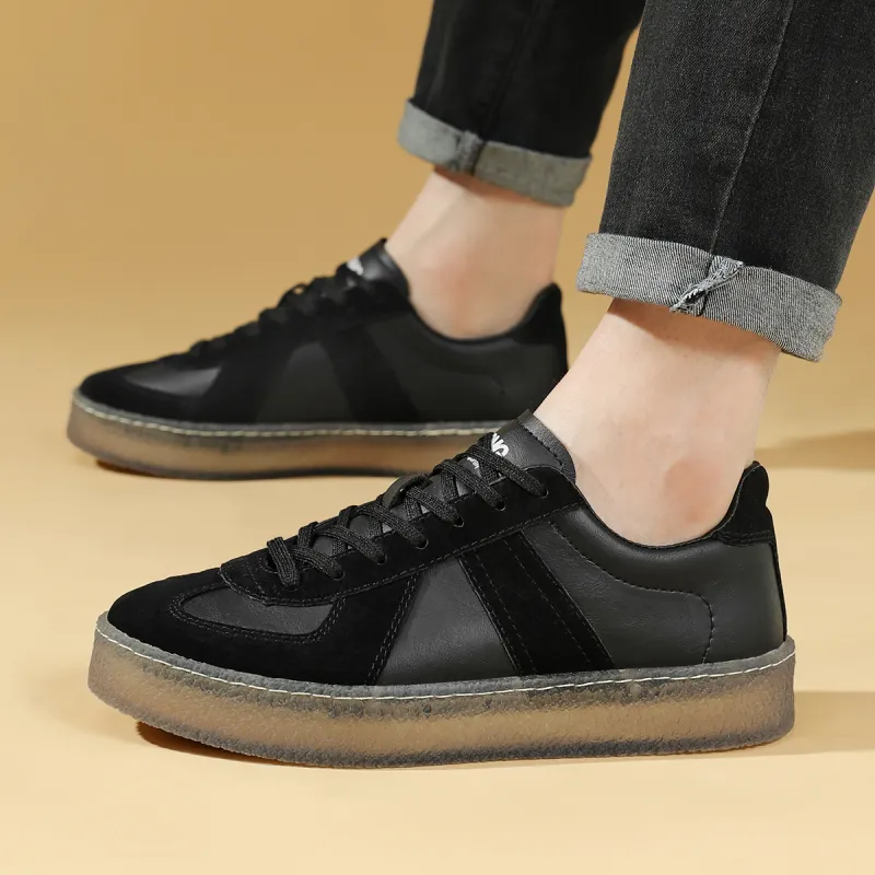 RED DRAGONFLY Flat Shoes Lightweight And Breathable Low Top Casual Shoes Men's Ecru/Black-13