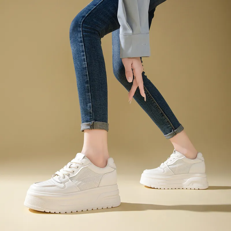RED DRAGONFLY Height Increasing Breathable Low Top Women's Fashion Casual Shoes Platform Comfortable Versatile-5
